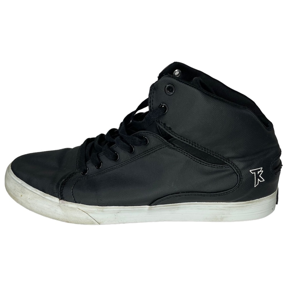 SUPRA TK mens size 14 shoes skateboarding sneakers black lace up